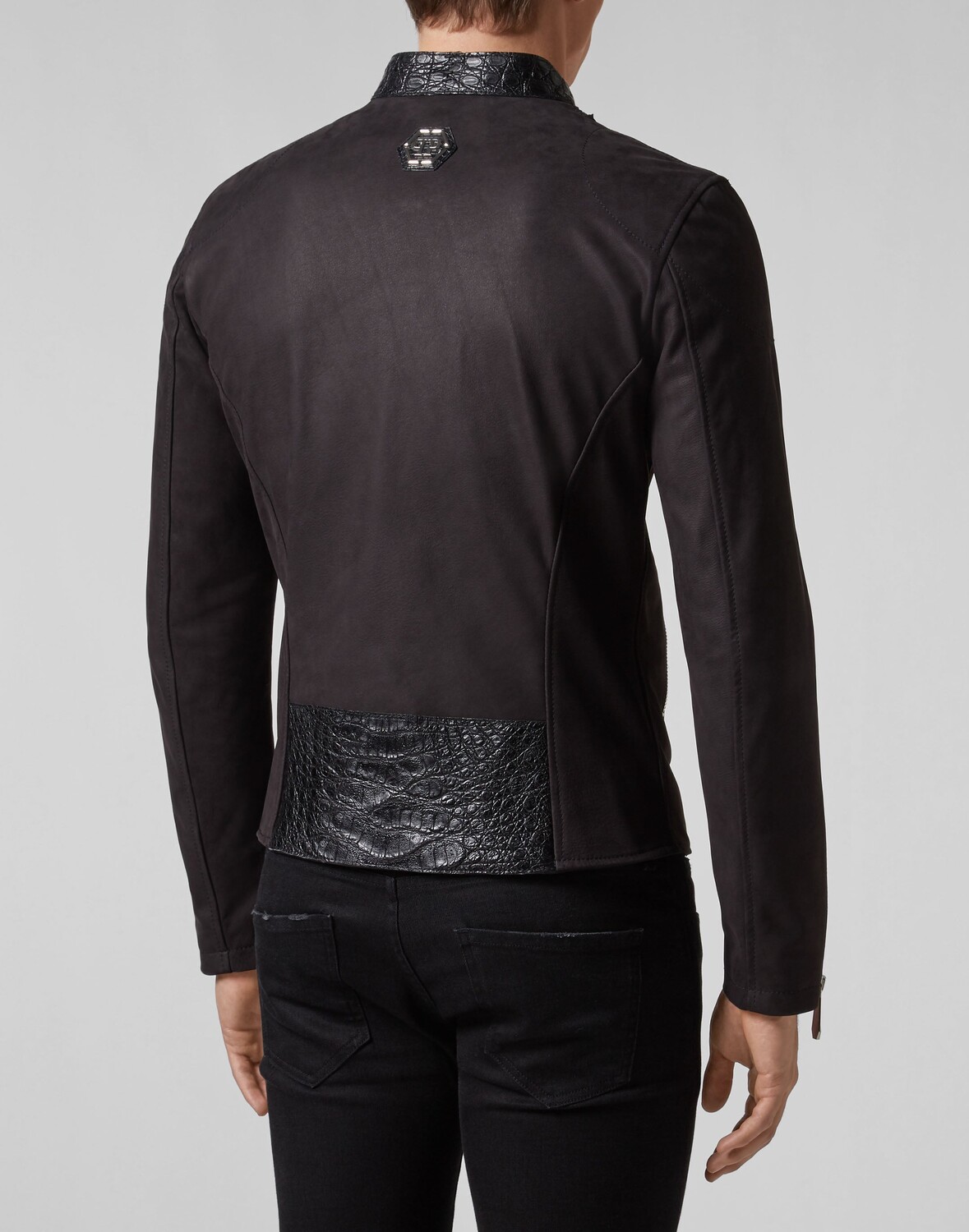 

Кожаная мотокуртка класса люкс Philipp Plein, черный