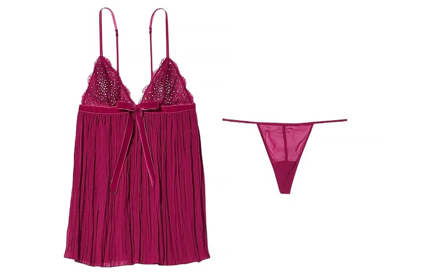 Victoria's Secret Пижамный комплект женский фуксия