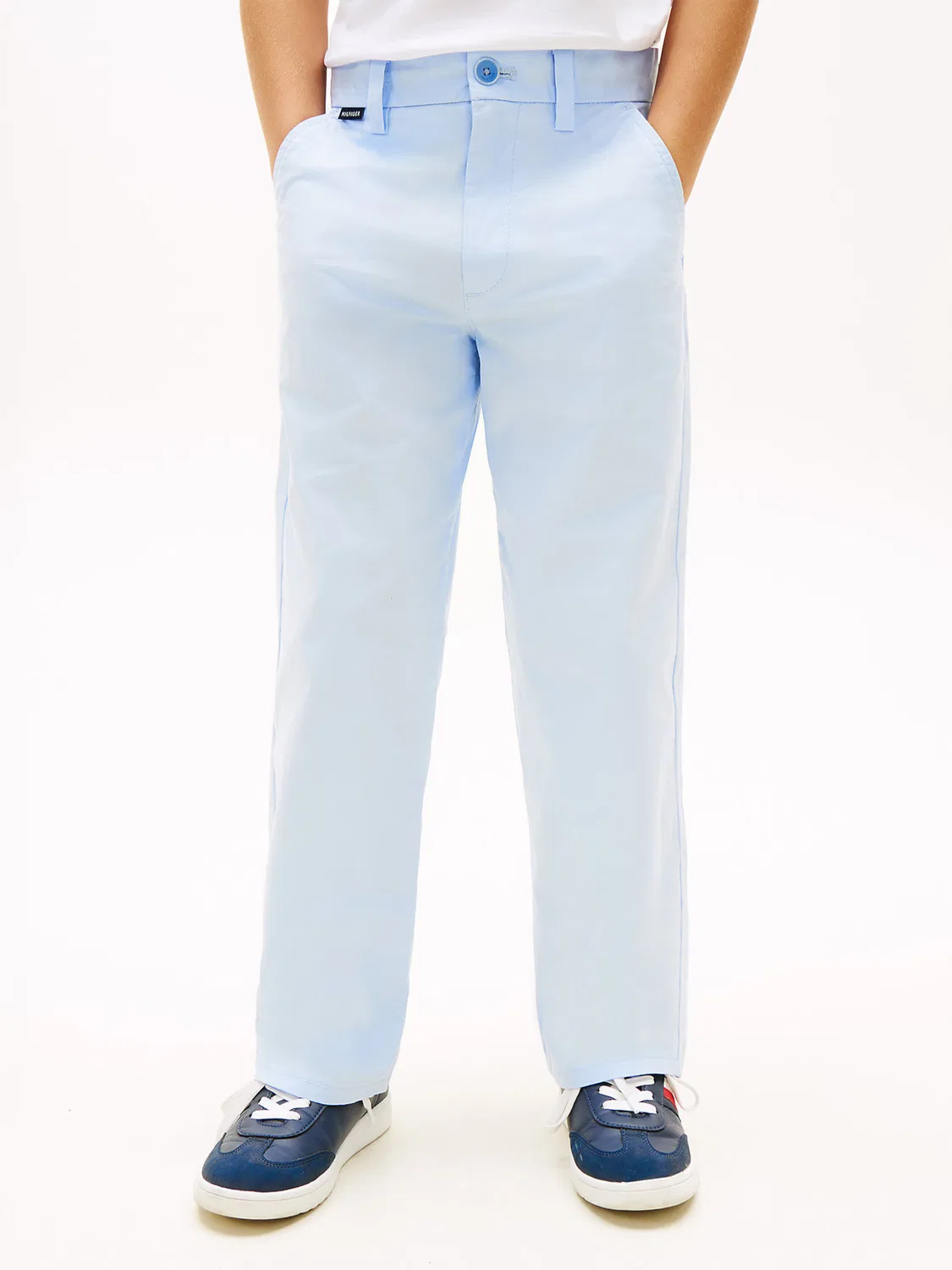 Широкие брюки - 'незаменимый элемент гардероба'. Tommy Hilfiger, Light Blue — фото 2