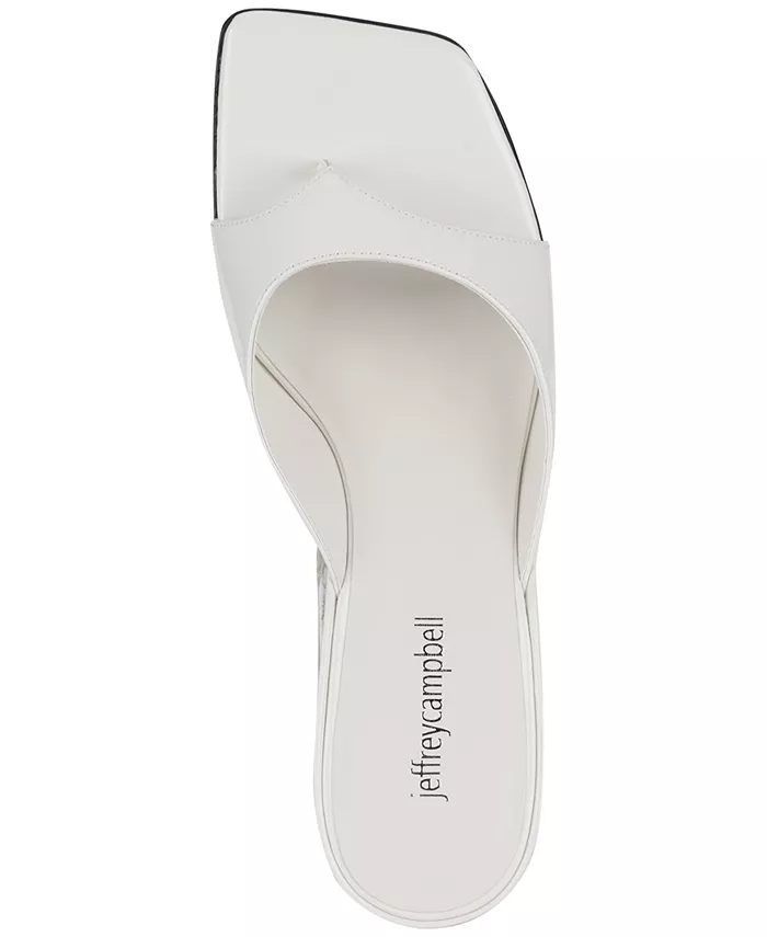 Сандалии Honey-Bun на платформе с клиновидным каблуком Jeffrey Campbell, белый — фото 4