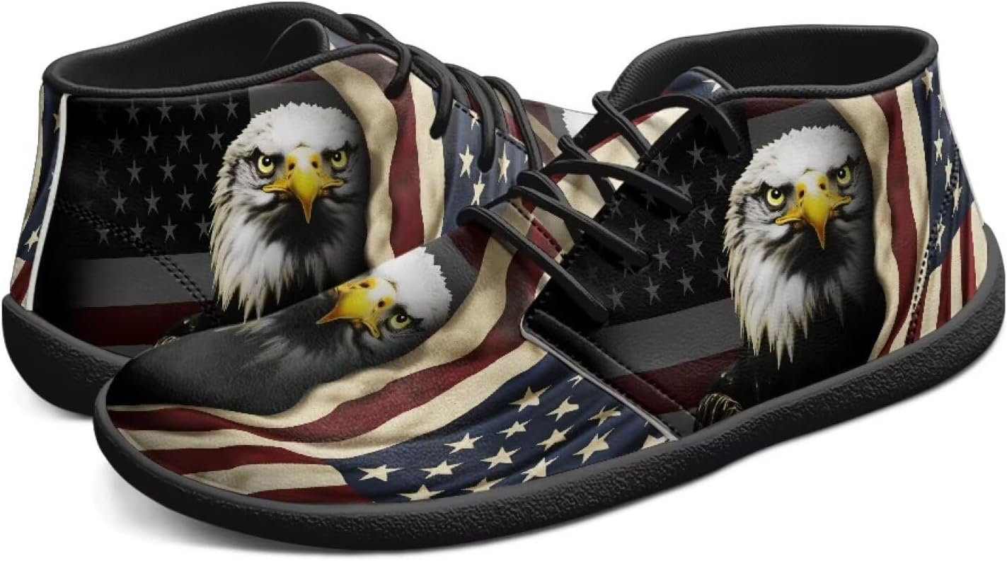 

Мужские кроссовки Tomeusey Wide Barefoot с низким верхом, минималистичные кроссовки с нулевым перепадом для тренировок, слипоны, American Flag Eagle