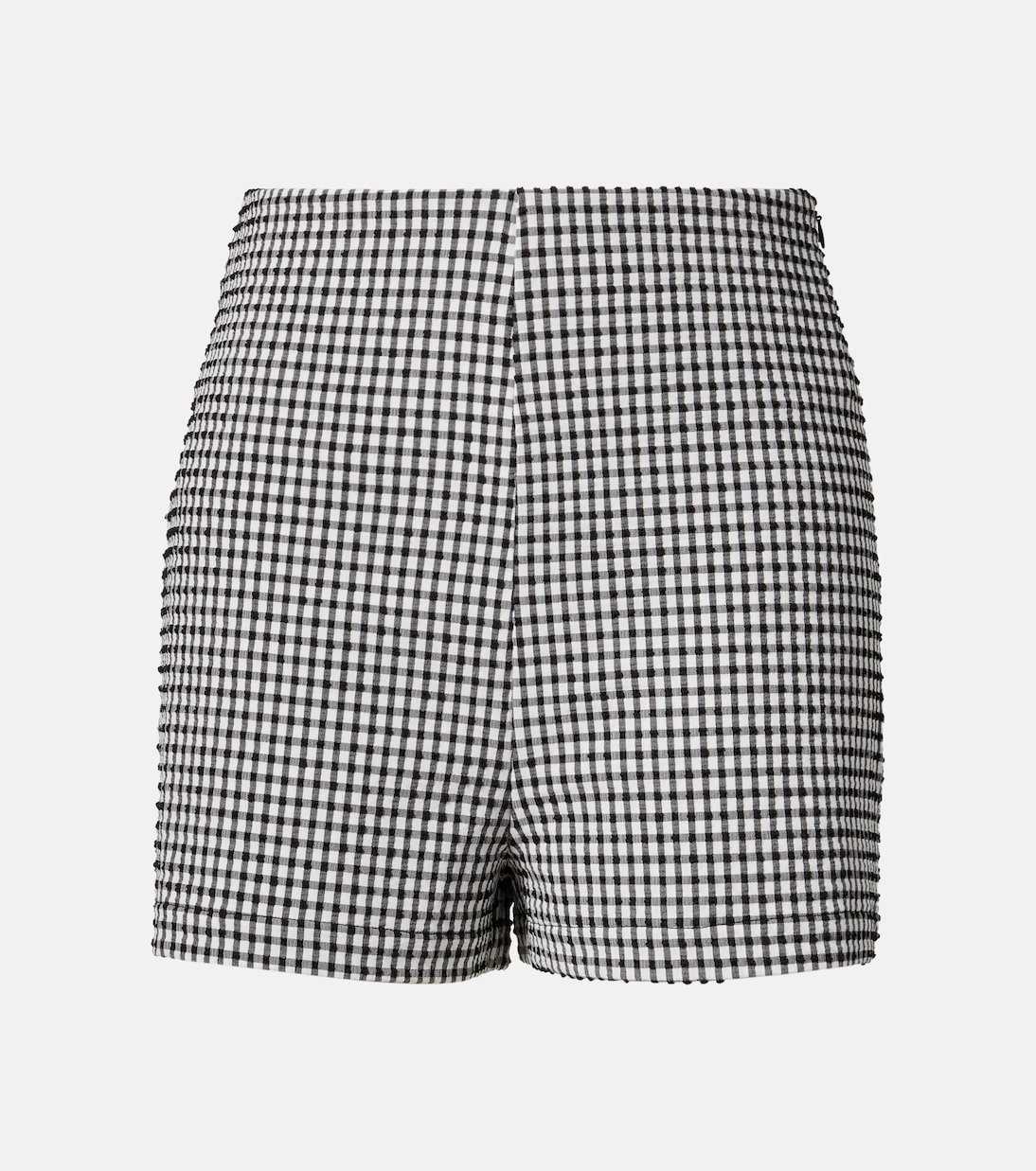 

Шорты в клетку с высокой талией Róhe, Black Gingham Check