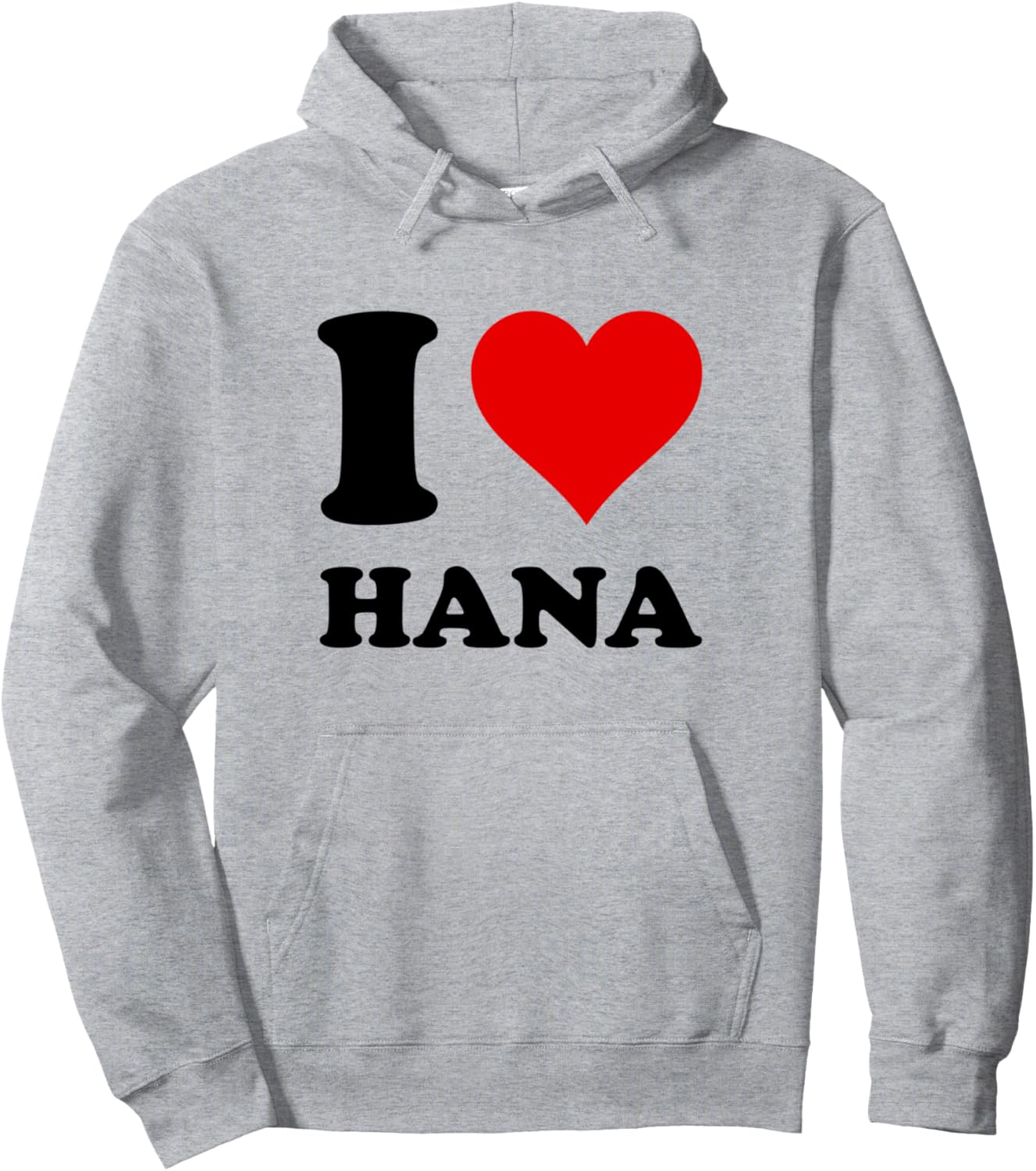 

Худи Я люблю Хану Heart Hana, серый