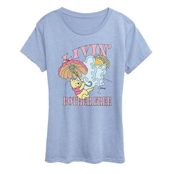 

Женская футболка с принтом Winnie the Pooh 'Livin' Bother Free' Disney, Heather Chambray Blue, Синий, Женская футболка с принтом Winnie the Pooh 'Livin' Bother Free' Disney, Heather Chambray Blue