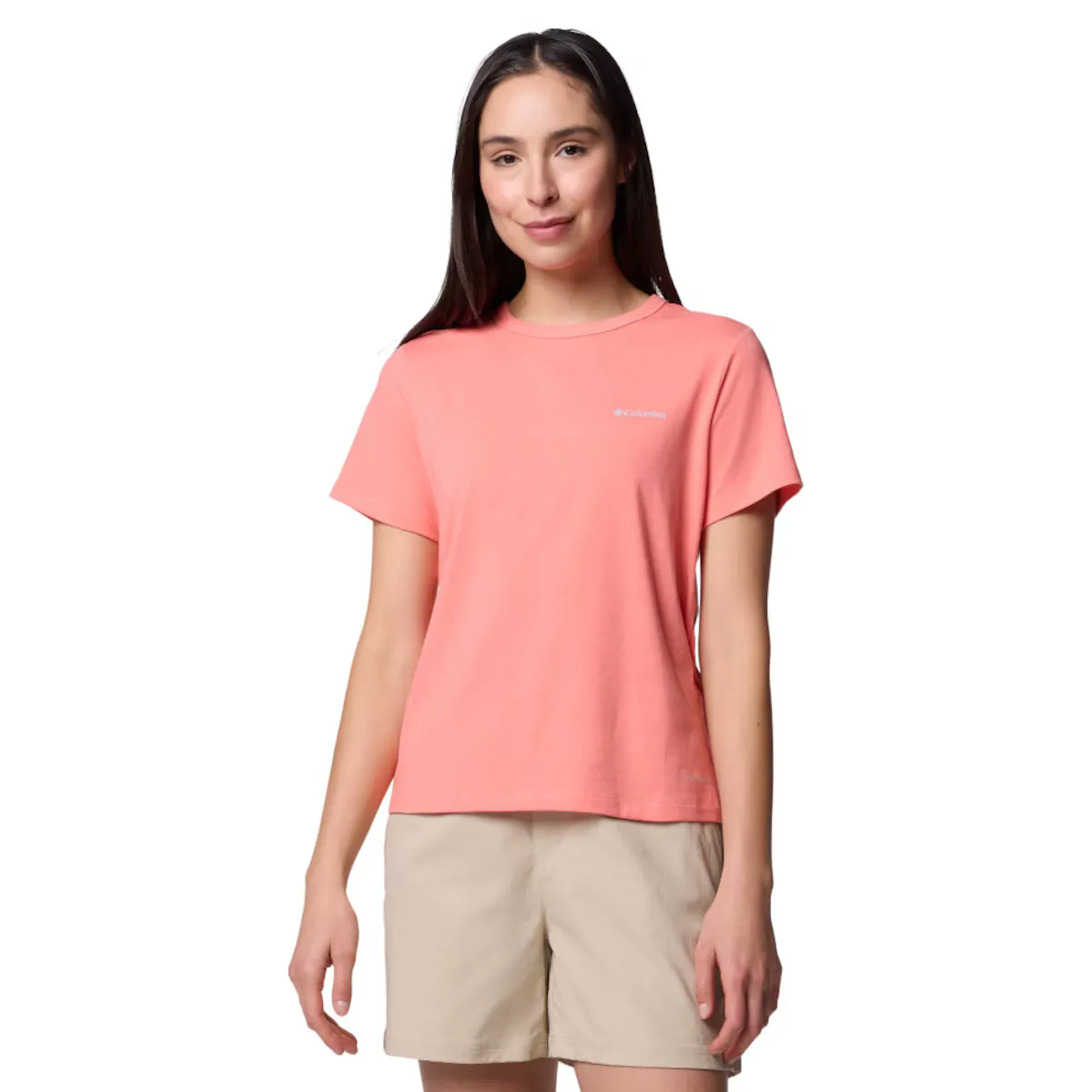 

Женская футболка Columbia Sun Trek, коралловый