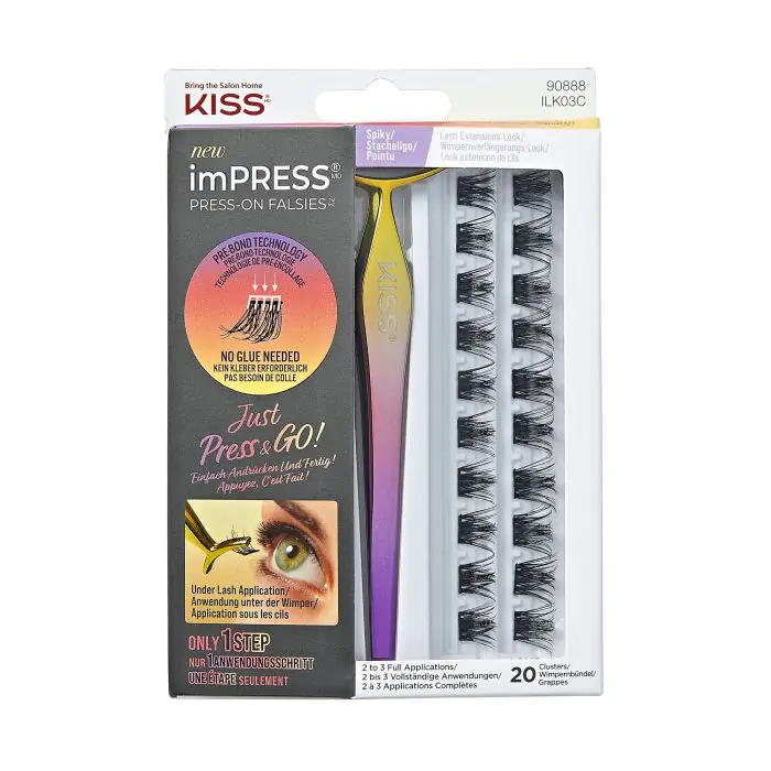 

Накладные ресницы impress press on falsies kit Kiss, количество 1 штука