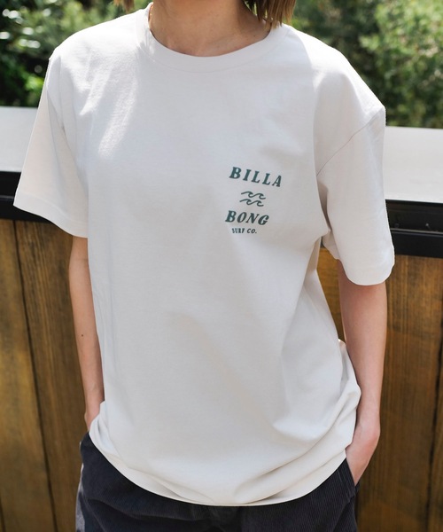 

Мужская футболка Billabong с принтом на спине, круглым вырезом и короткими рукавами, кремовый