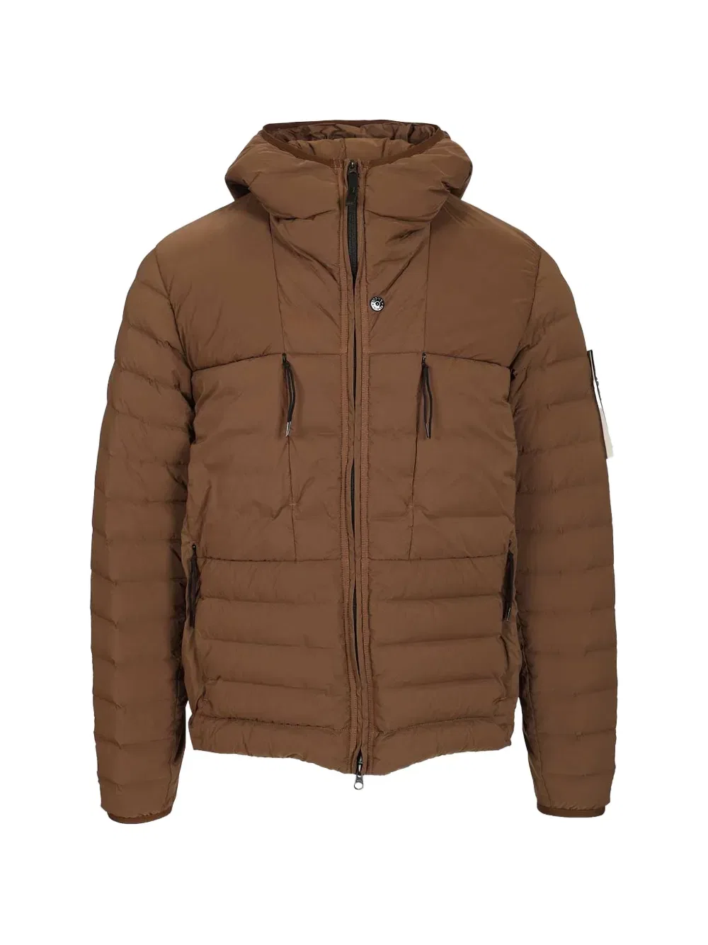 Стеганая куртка с капюшоном Davis-tcc Stone Island, коричневый