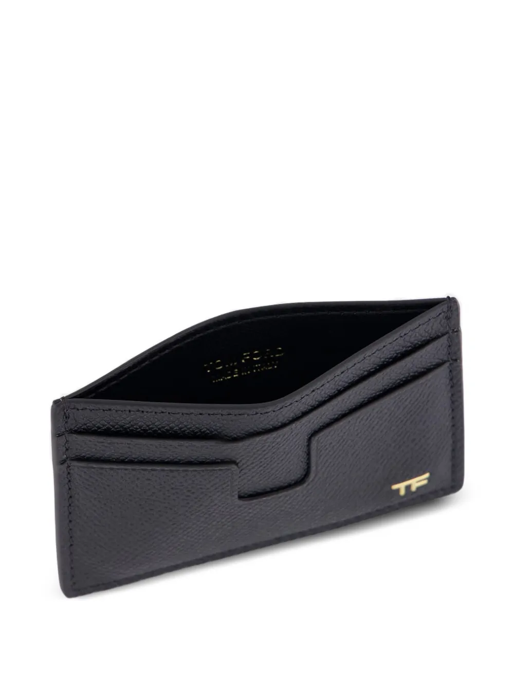 Держатель для карт с небольшим логотипом Tom Ford, черный — фото 3