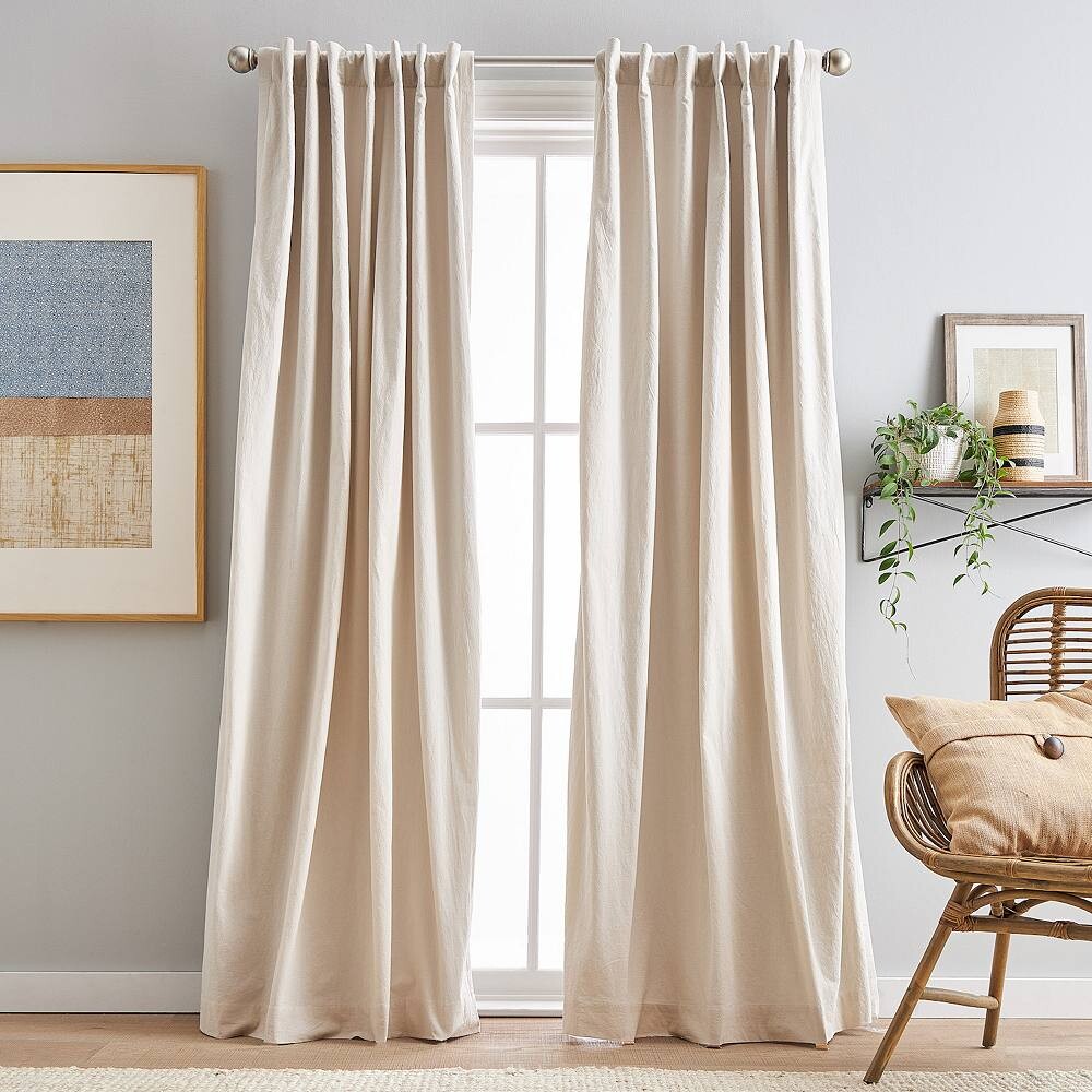 

Комплект оконных штор Peri Sanctuary с подкладкой из 2 панелей, цвет Linen
