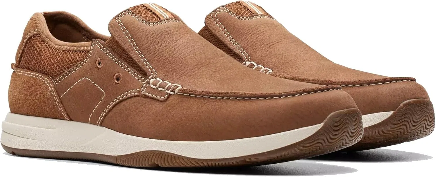 Мужские лоферы Clarks Sailview Step Extra Wide, Brown — фото 2