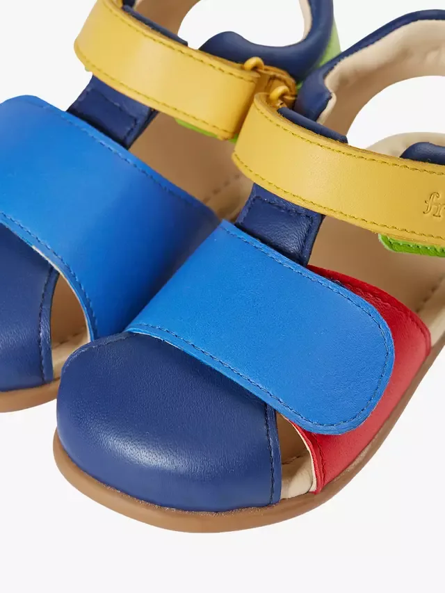 Детские кожаные сандалии Морской берег, цвет Радуга Frugi — фото 3