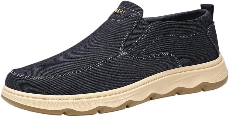 

Мужские слипоны-лоферы легкие повседневные туфли удобные корабельные туфли для улицы и вождения Hhhchpm, серый