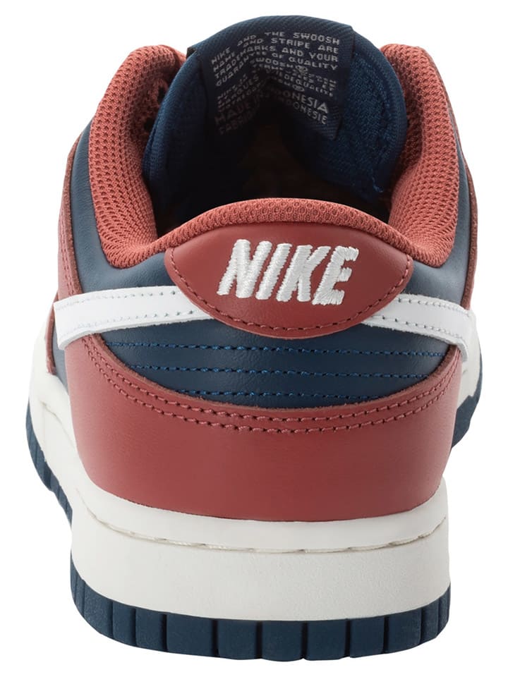 Кроссовки на шнуровке Dunk Low Nike, цвет rot/dunkelblau — фото 4