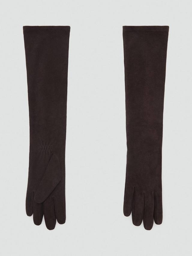 

Gildas гладкие перчатки из чистой кожи Mango, Dark Brown