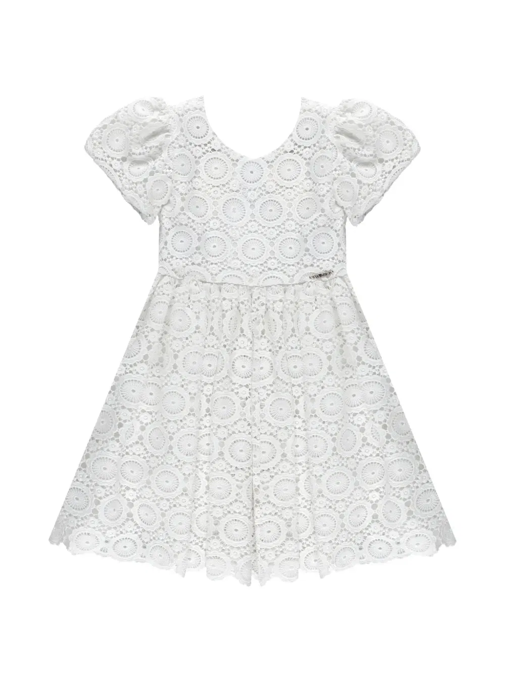 Кружевное платье Twinset Kids, белый