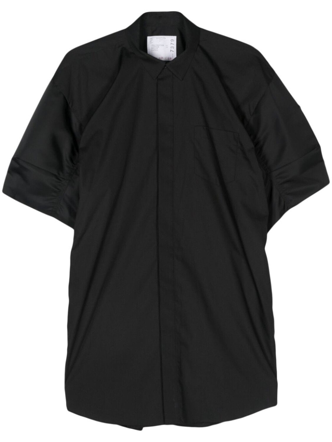 

Sacai платье-рубашка мини, черный
