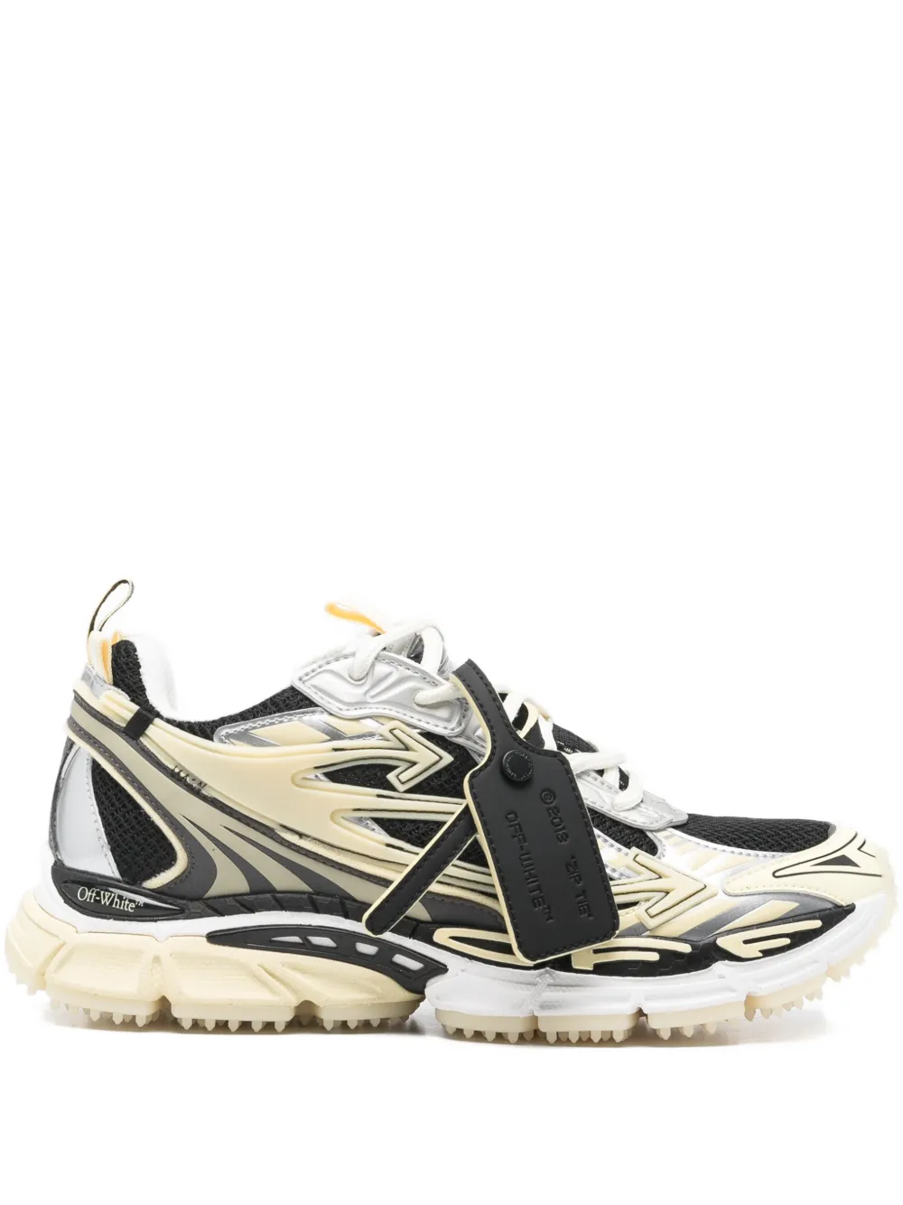 Кроссовки на шнуровке Off-White, бежевый