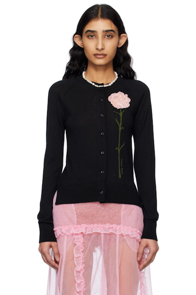 

Кардиган с черной гвоздикой Simone Rocha