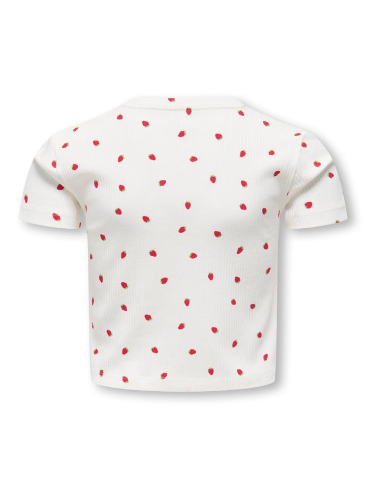 KIDS ONLY Футболка KOGBELLA LIFE AOP S/S TOP JRS с изображением клубники и танцовщицы в облаках — фото 2