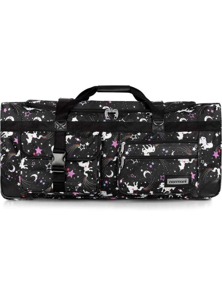 

Normani Дорожная сумка на колесиках объемом 100 литров, с двумя колесиками, черного цвета