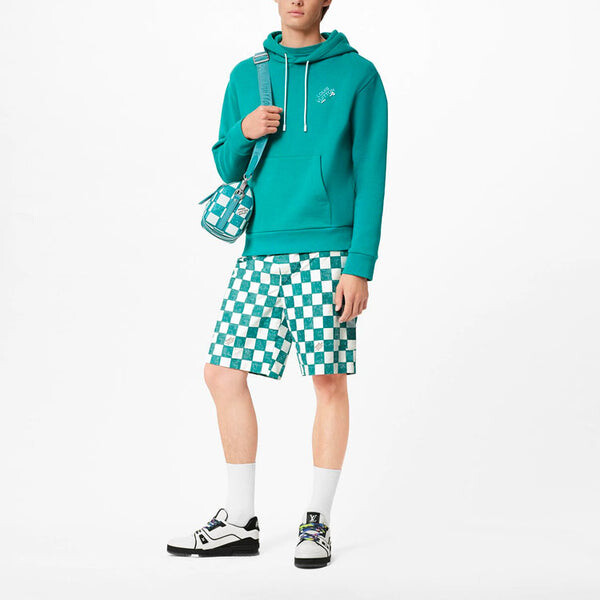 Толстовка men's fw21 embroidered iconic green Louis Vuitton, зеленый — фото 2