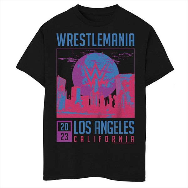 

Футболка с принтом Boys WWE WrestleMania Los Angeles California 2023 Licensed Character