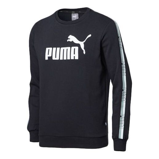 

Толстовка logo printing round neck black Puma, черный