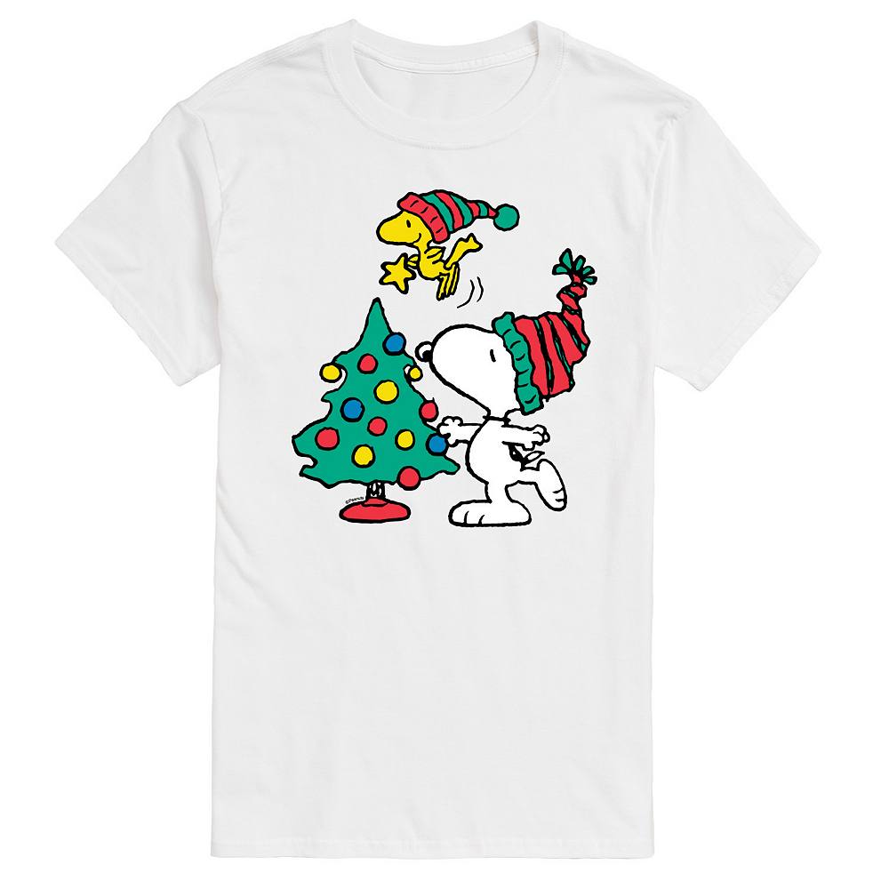 

Футболка с рисунком дерева Big & Tall Peanuts Snoopy & Woodstock Licensed Character, белый