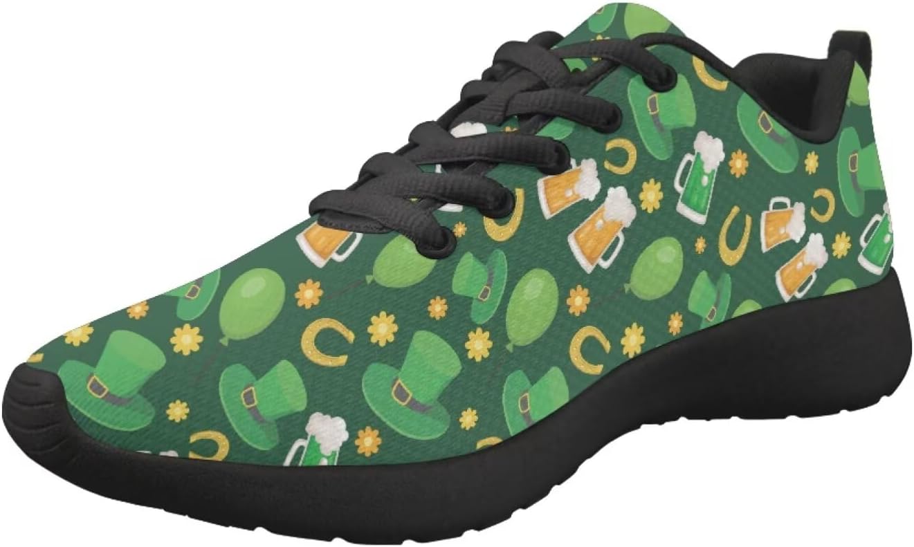 

Кроссовки chaqlin Fashion для бега Новинка Мужские сетчатые кроссовки для пар Работа Путешествия Комфорт для спортзала и фитнеса, St. Patrick Top Hats