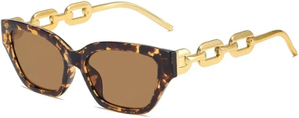 

Модные солнцезащитные очки «кошачий глаз» для женщин, винтажные очки, черные солнцезащитные очки с защитой от УФ-излучения UV400, золотистые очки, DHC, один размер TYUVIVO, Dhc