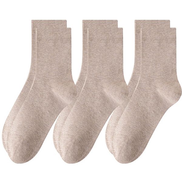 

Женские носки классические 3 шт, мягкая эластичная ткань и удобная резинка Anna-Kaci, Khaki