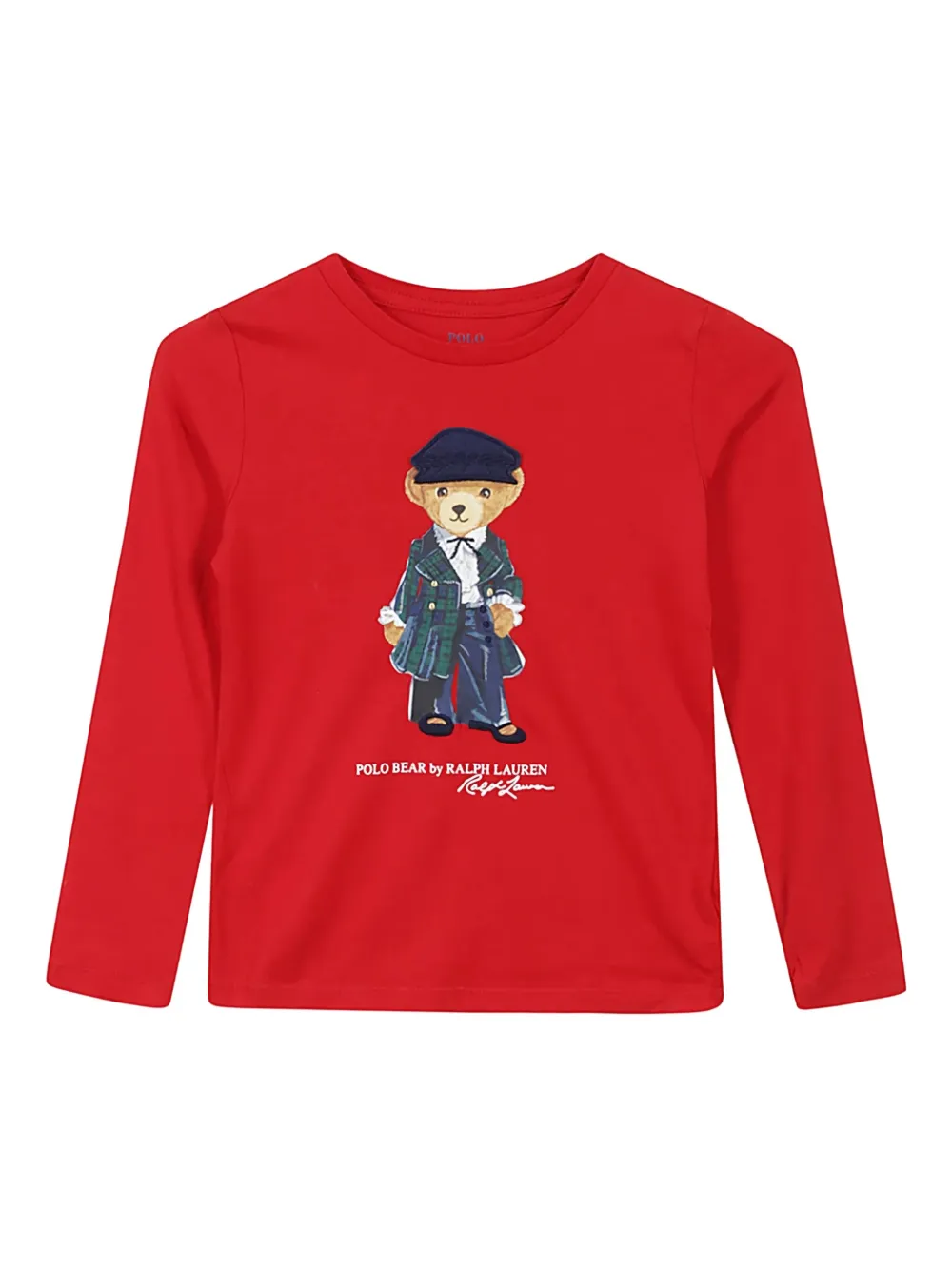 

Футболка с нашивками POLO RALPH LAUREN KIDS, красный
