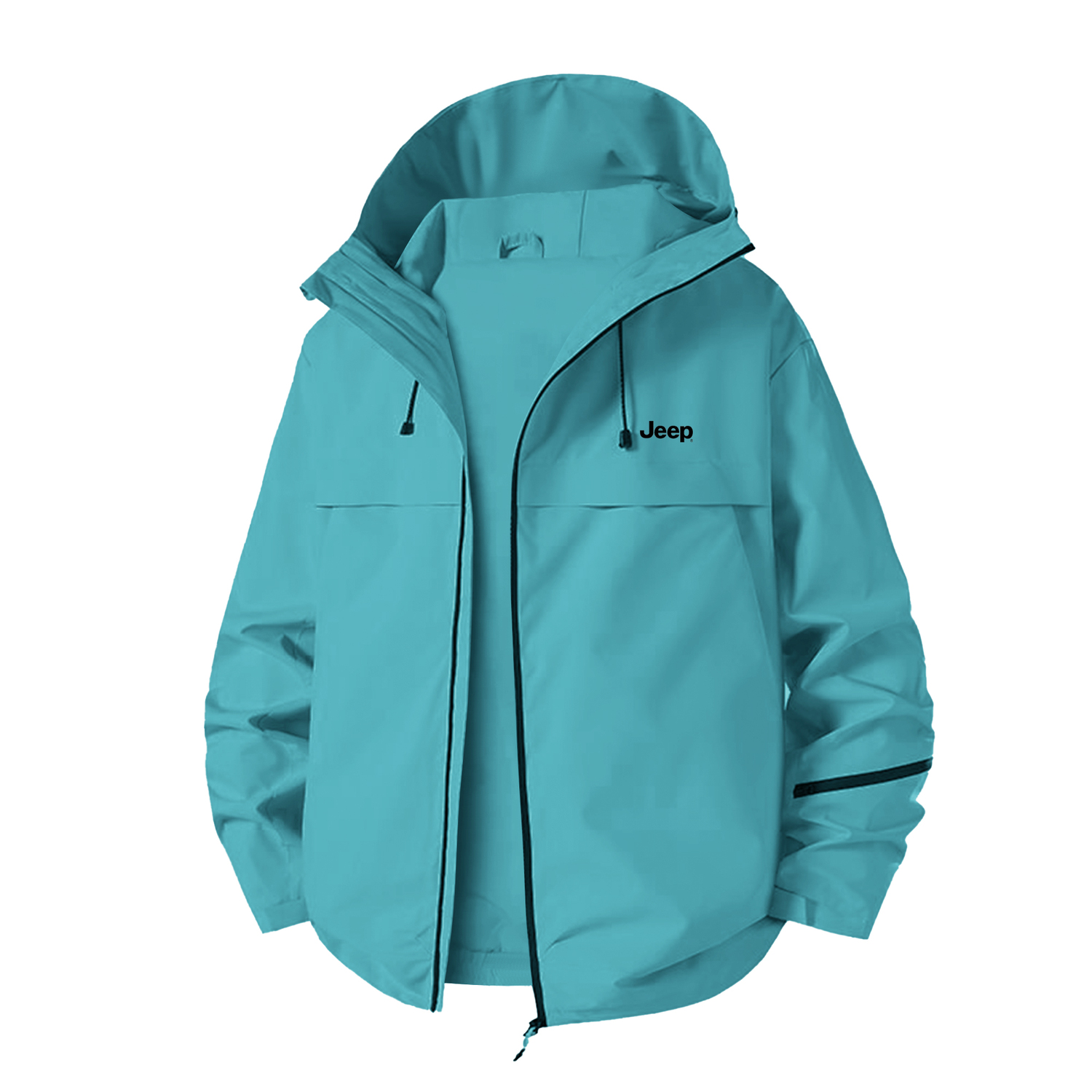 

Куртка Unisex Hooded Moderate Jeep, diving синий[single layer jackets & coats]