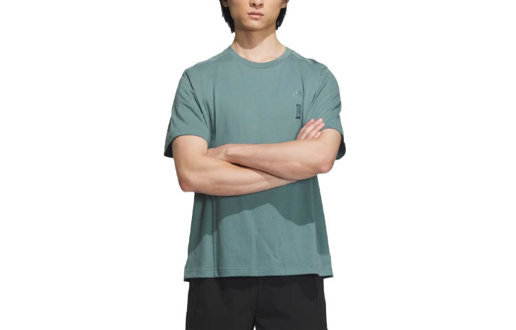 Футболка adidas Wuji T-Shirts Asia Sizing 'Teal' — фото 2