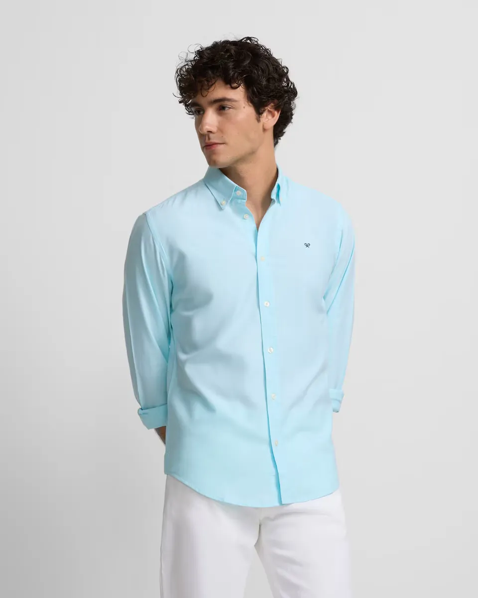 

Мужская рубашка sport oxford Silbon, бирюзовый