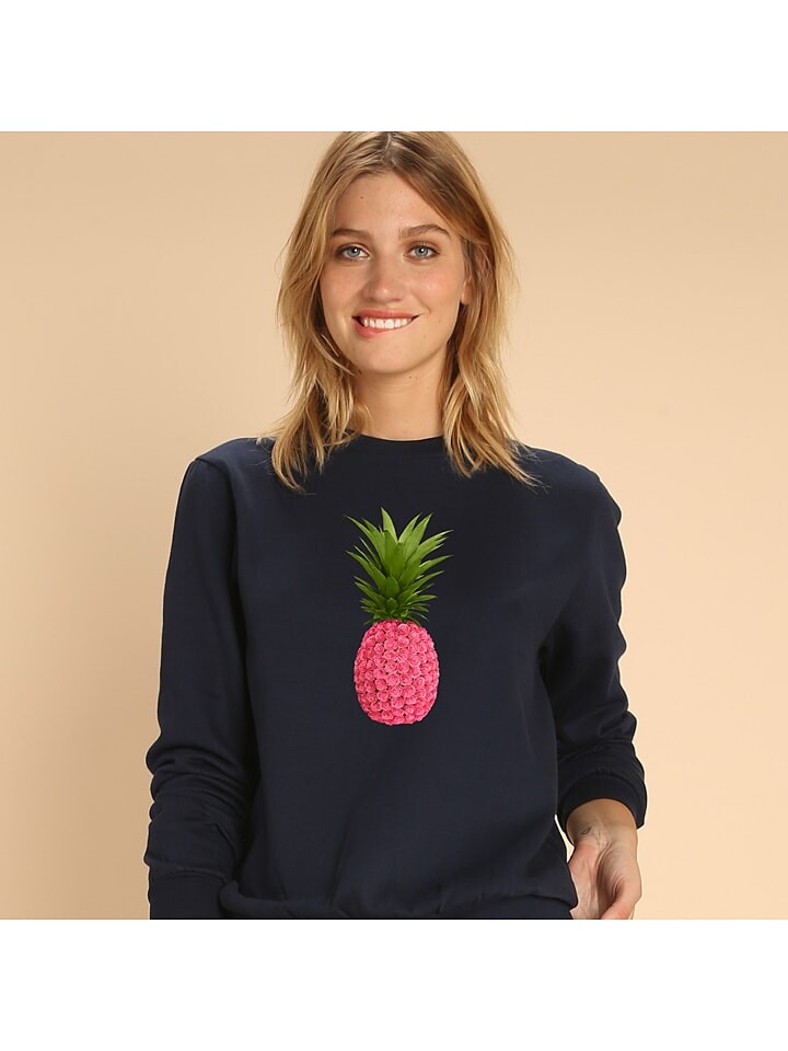 

Толстовка WOOOP Sweatshirt Floral pineapple, темно-синий