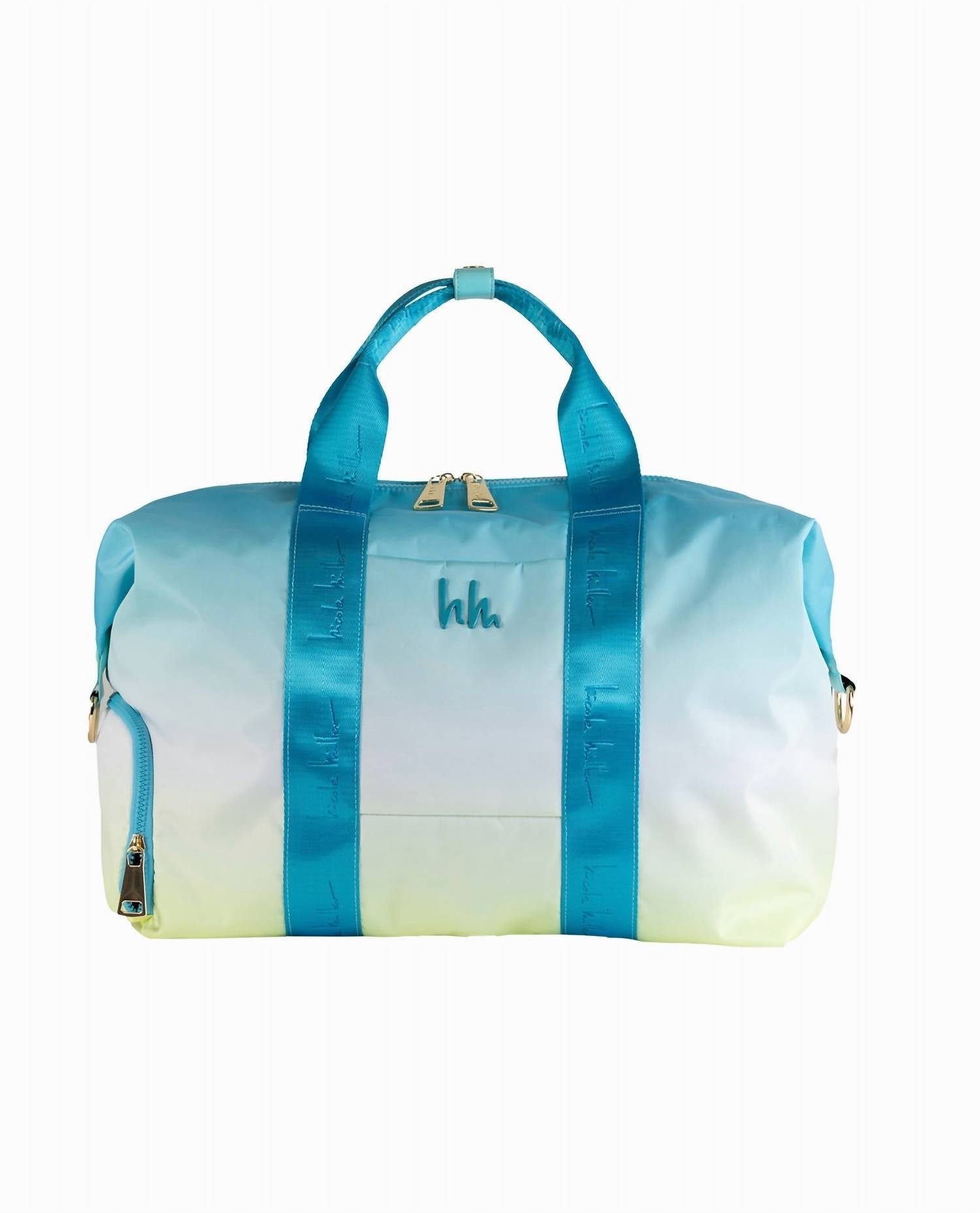 

Женская нейлоновая кроссбоди-сумка Weekender в сине-желтом омбре Nicole Miller