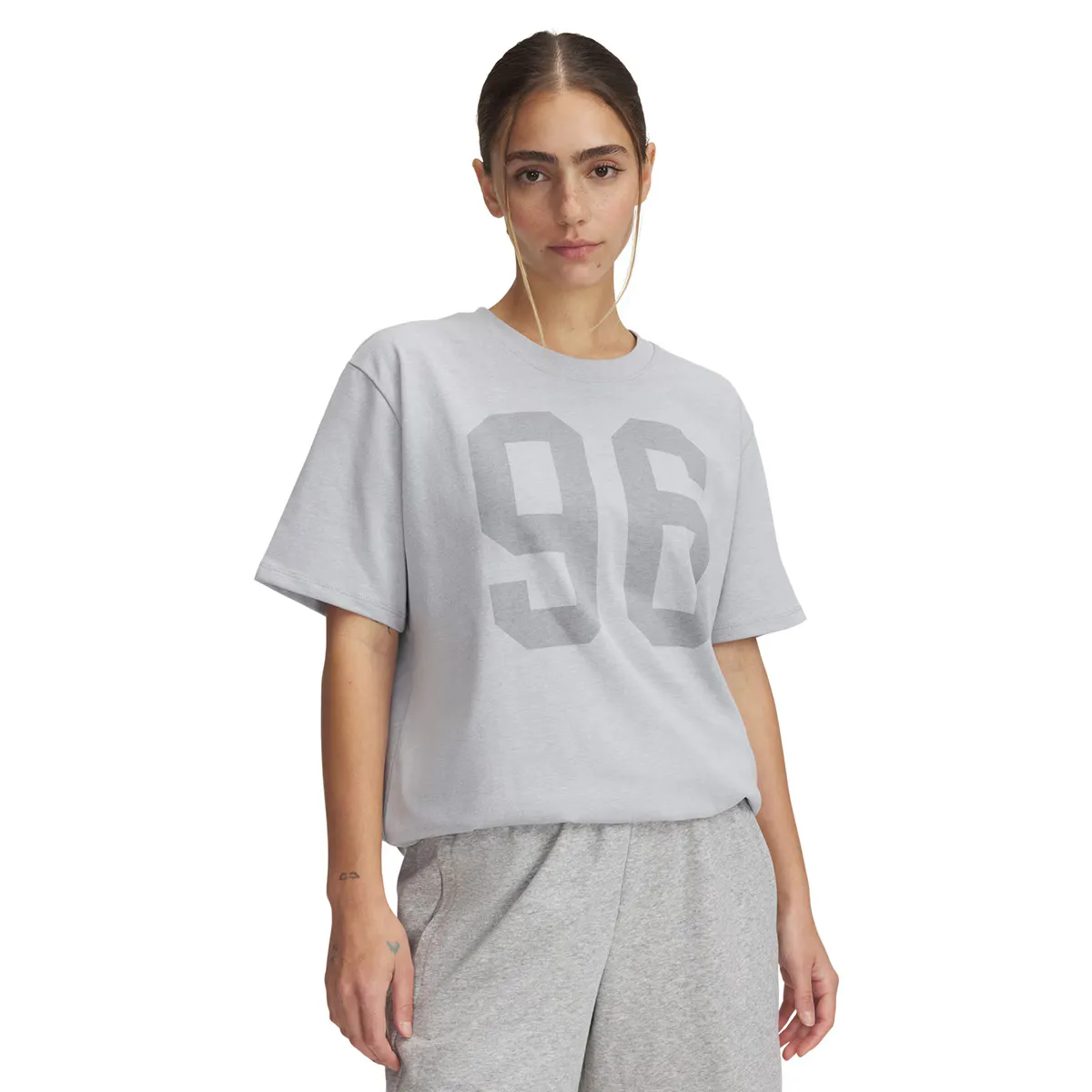

Женская футболка UA HWT OS 96 SS Under Armour, серый