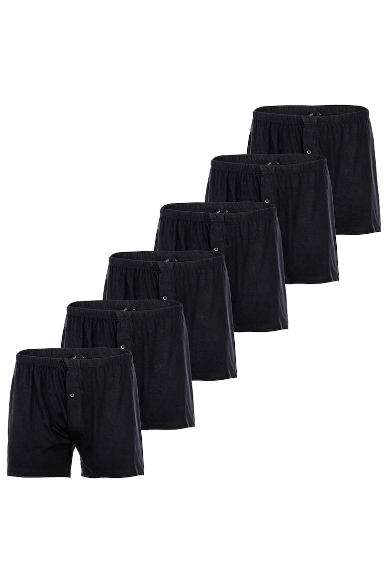

Хлопковые боксеры, 6 пар Yourbasics, черный