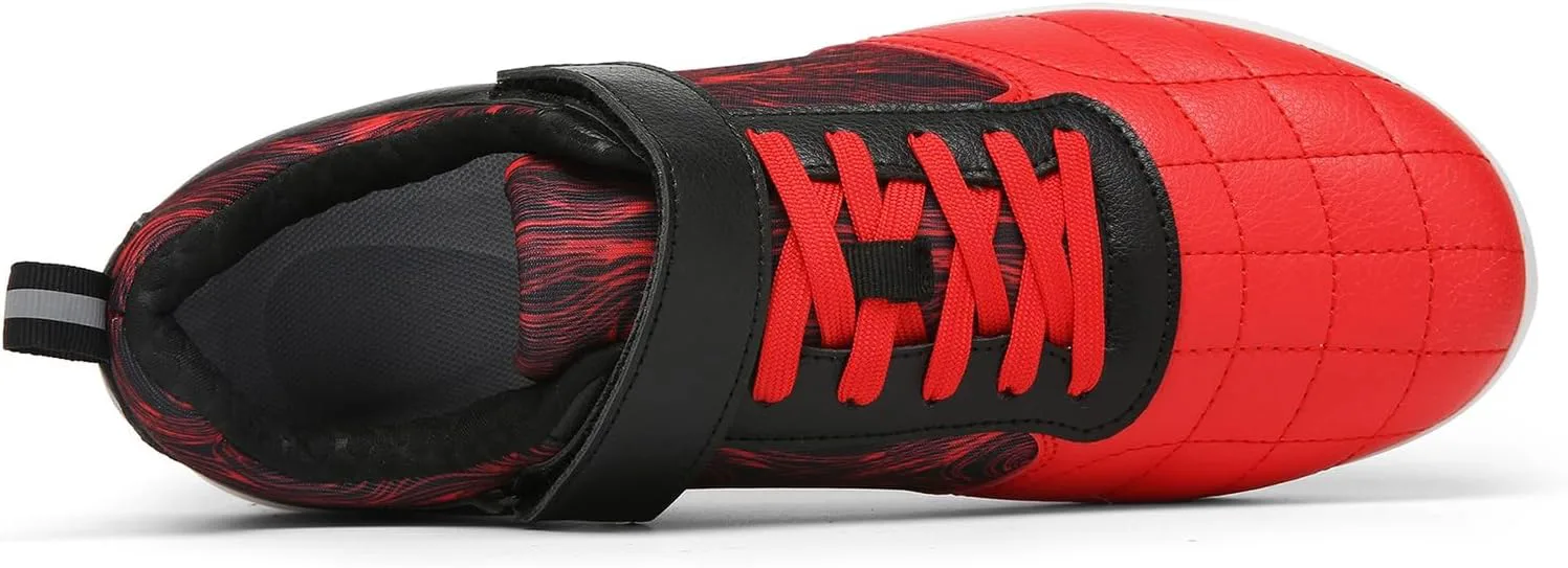 

Кроссовки DHAEY для мужчин и женщин для игры на траве, бейсбола и софтбола, удобные, дышащие, с широкой колодкой, для молодежи, для улицы, спортивные, для тренировок и соревнований (Цвет: бело-красный, Размер: 10 женский / 8,5 мужской)