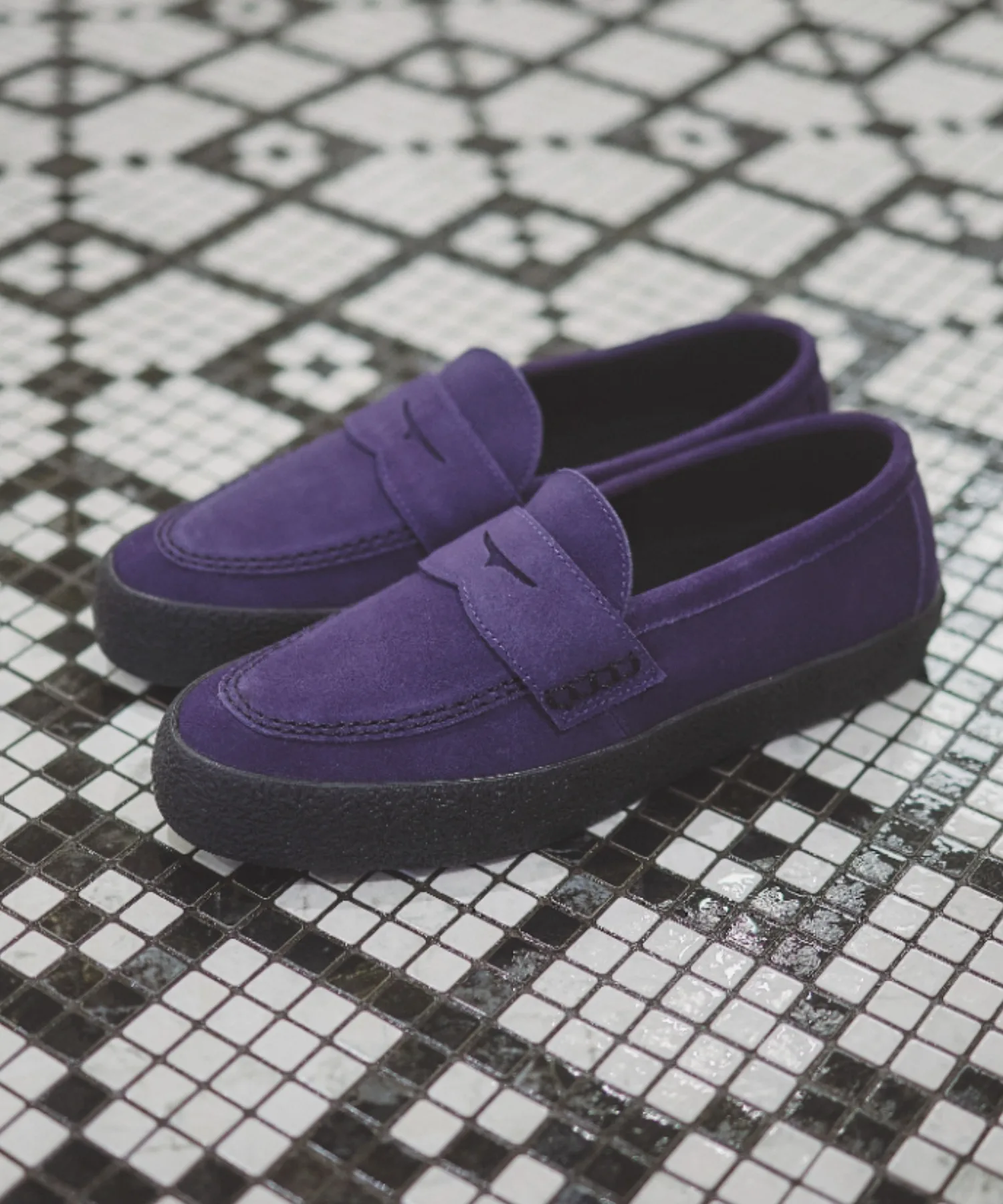 Унисекс кеды-лоферы из замши CS LOAFER II SK CONVERSE фиолетовые