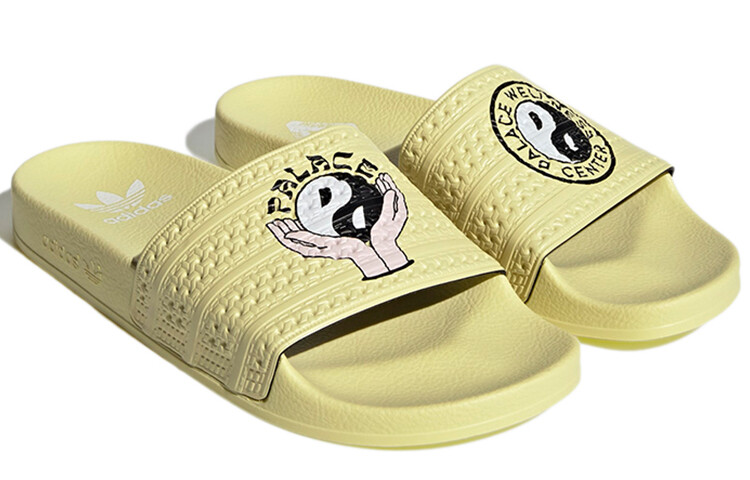 Кроссовки Adidas Adilette Palace Palaste светло-желтые Adidas Originals — фото 3