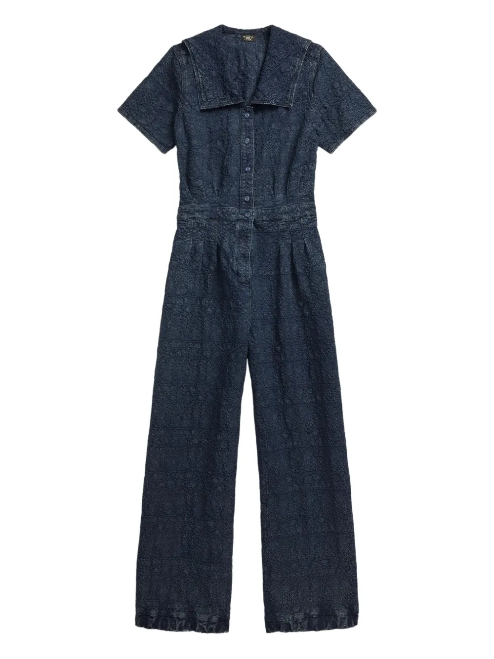 

Жаккардовый комбинезон с короткими рукавами Ralph Lauren RRL, синий