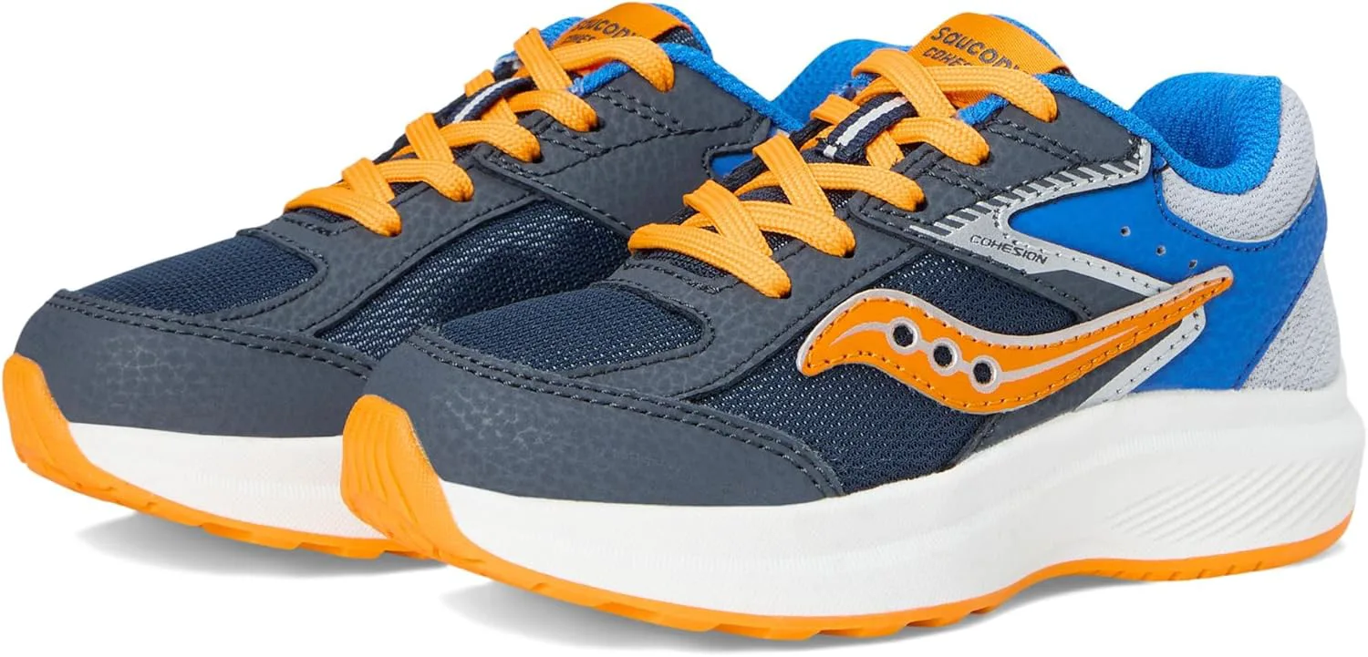 

Saucony Детские кроссовки Cohesion для мальчиков и девочек, темно-синий