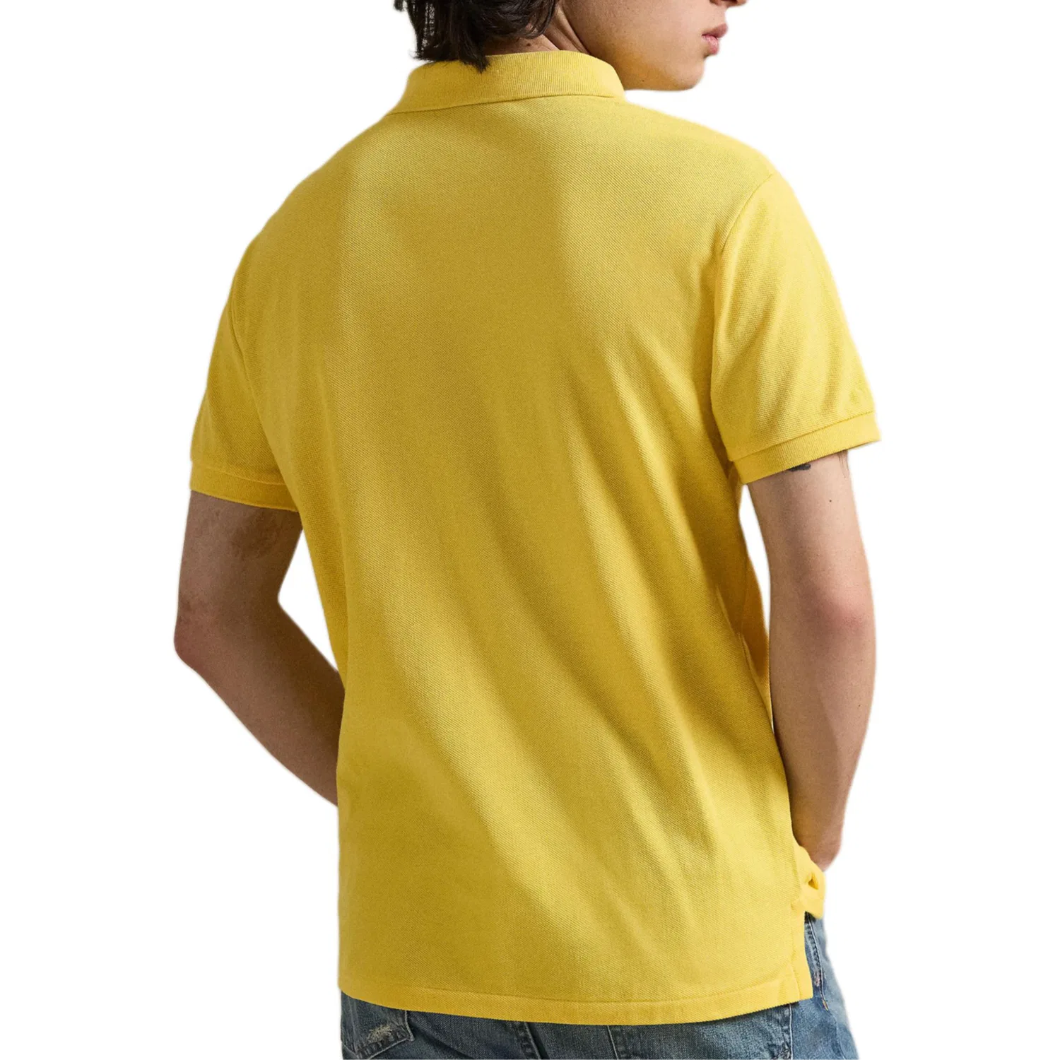 Поло с рифленой текстурой Polo Ralph Lauren, Yellow — фото 4