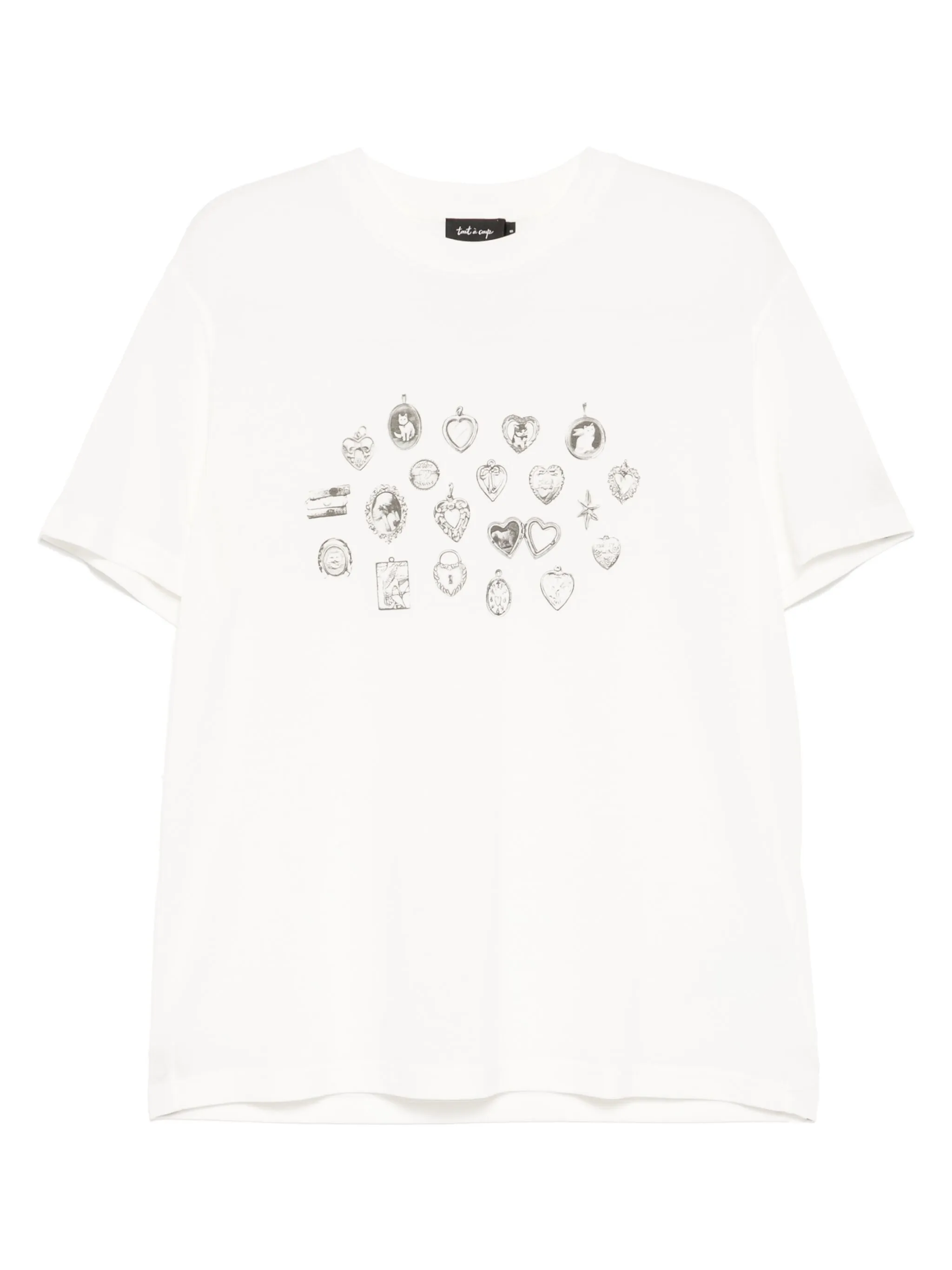 

Футболка с графичным принтом Tout A Coup, белый