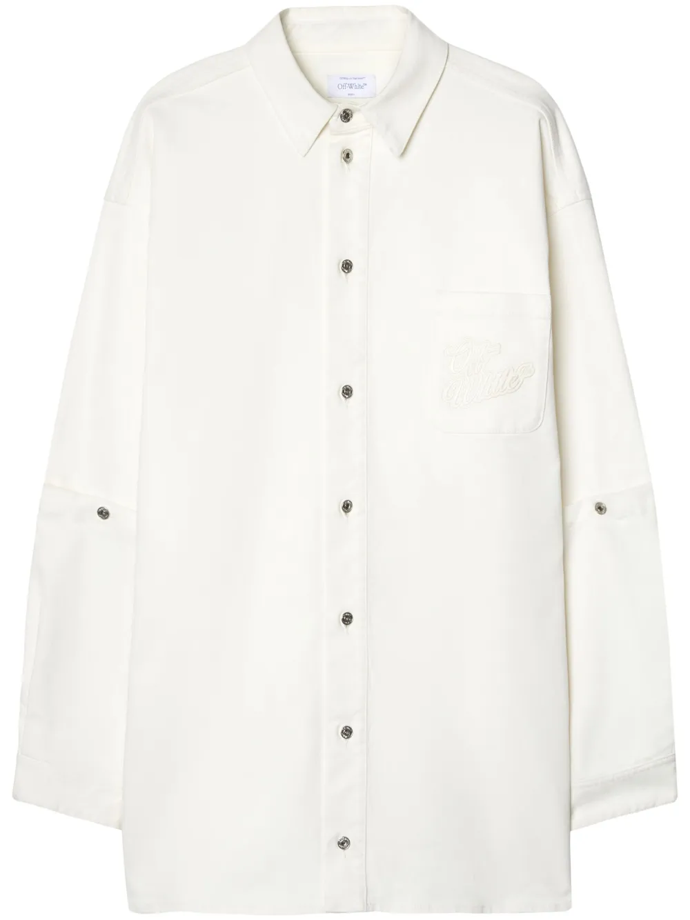 

Рубашка с логотипом OFF-WHITE, белый