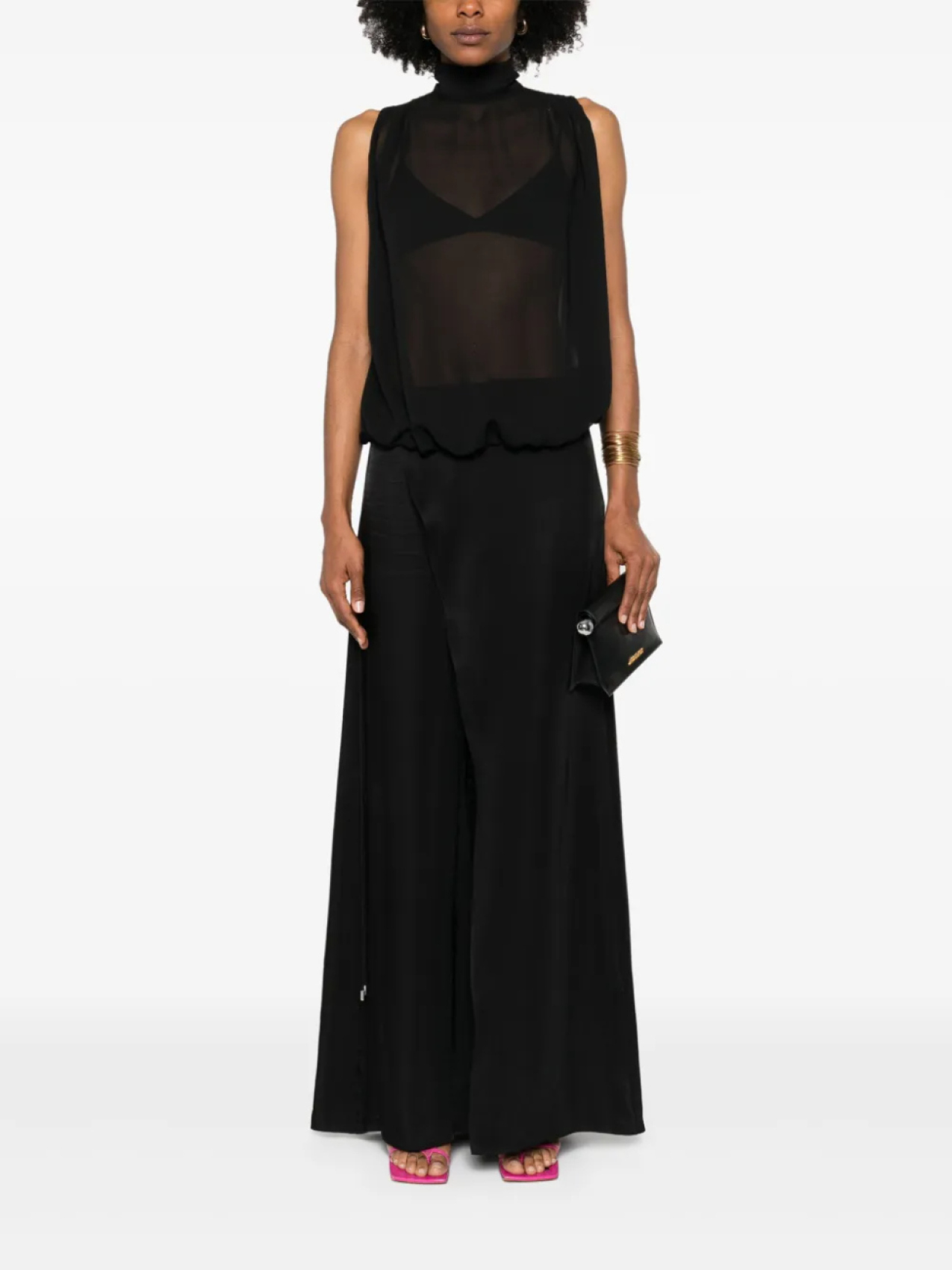 

Блузка с открытой спиной Blumarine, черный