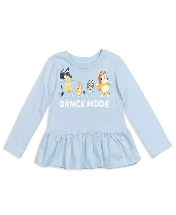 Малыш, Детские футболки Winton Snickers Honey Muffin Bandit Dad Chili Mom Missy Chloe Coco Bingo Girls из 2 штук Bluey, мультиколор — фото 2